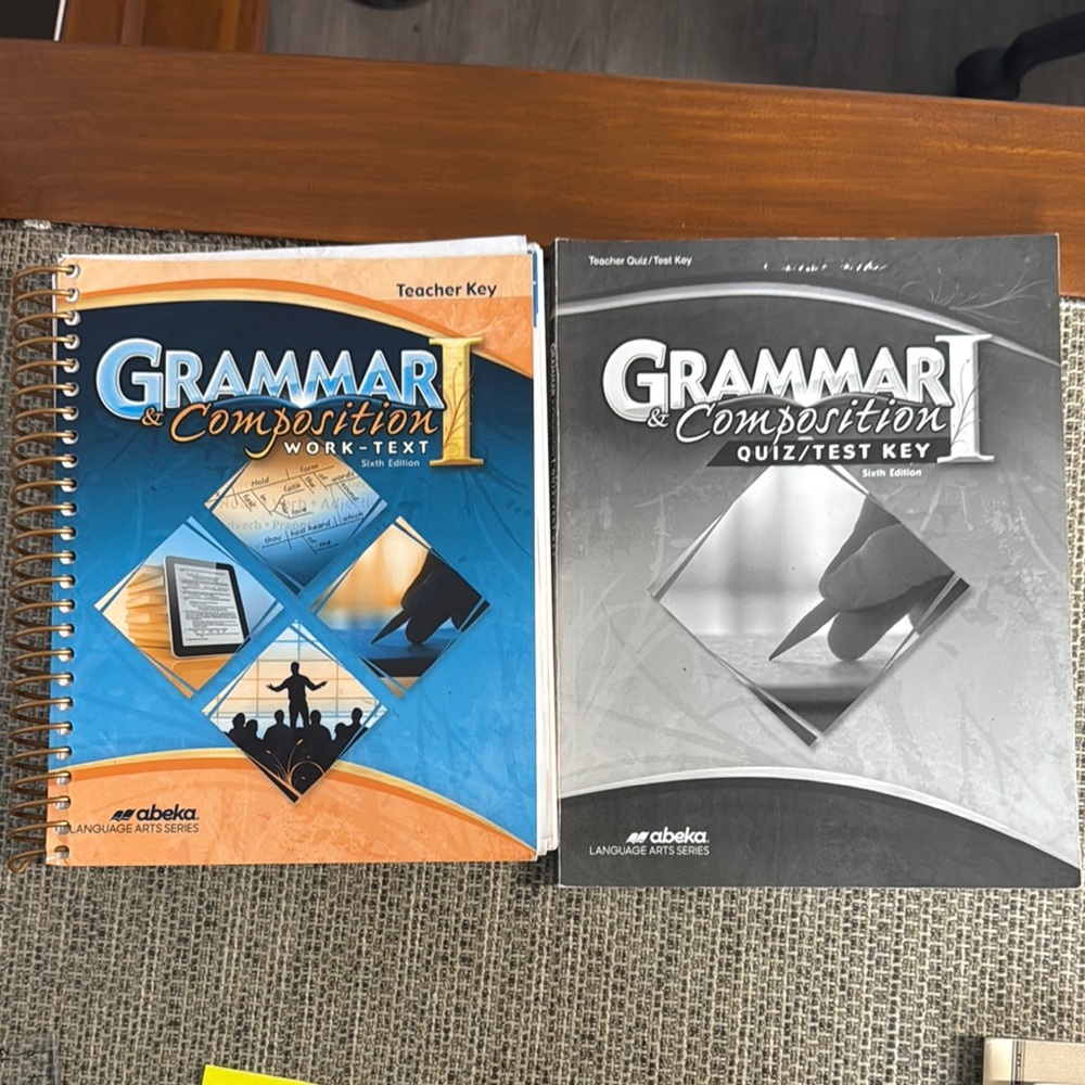 Abeka Grammar & Composition Work-Text and Quiz/Test Key Set